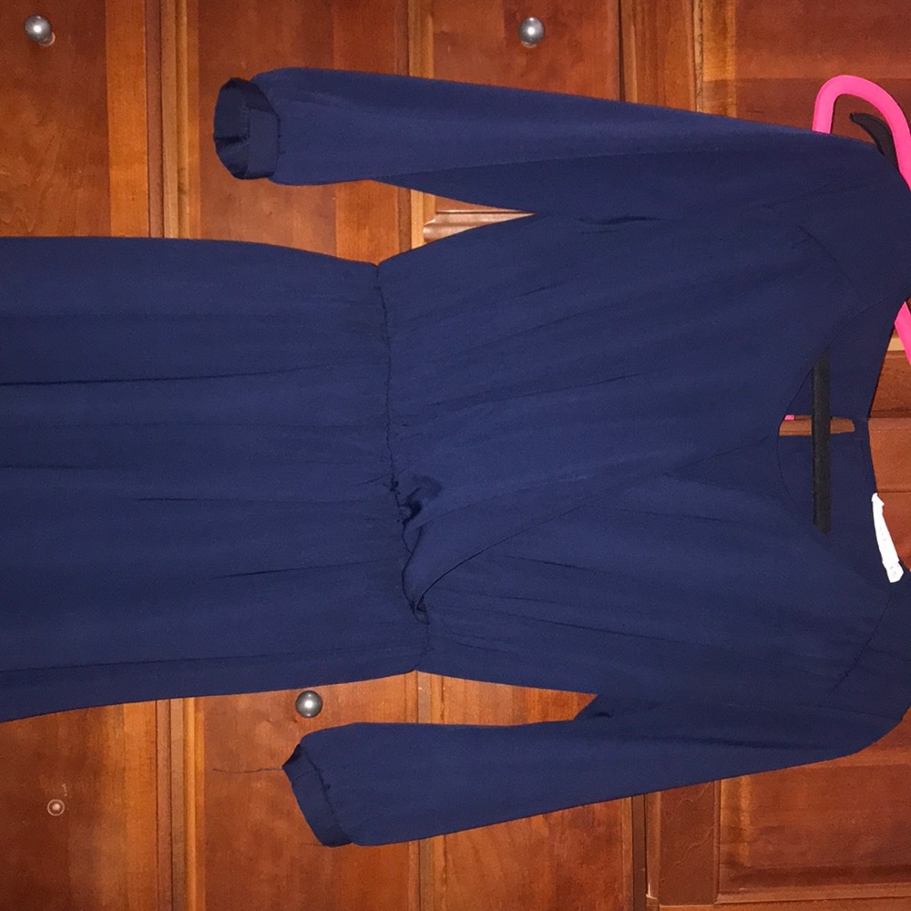 Navy blue above the knee dress